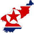 Flag-map of North Korea.svg