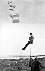 man-lifting kite